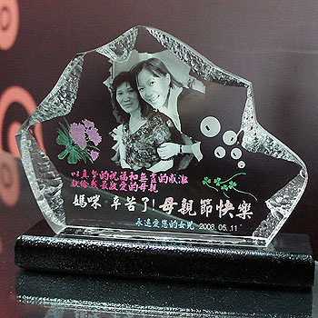 仿水晶壓克力夜燈（中）